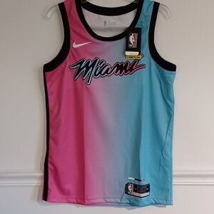 Miami Heat Vice City Swingman Nike Jersey CN1742-686 Sz Med New Pink & Blue